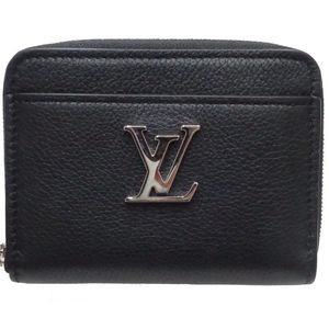 Louis Vuitton Coin Case Calf LockMe Zippy Coin Purse Noir Black